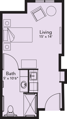 Floor Plan Skilled Nursing Private Suite A