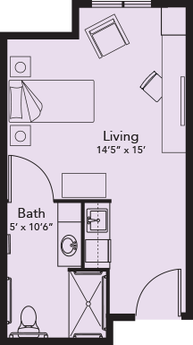 Floor Plan Skilled Nursing Private Suite B