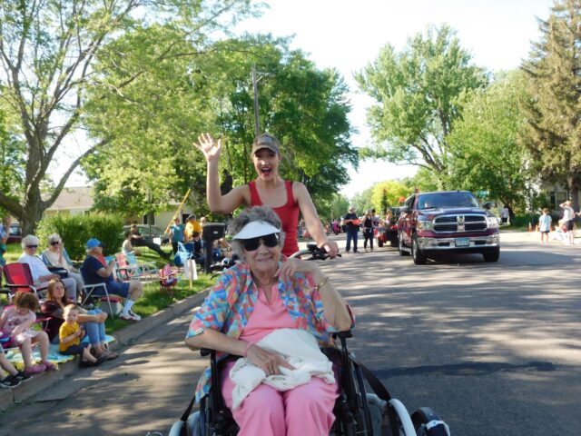 Betty from Elim Wellspring at parade