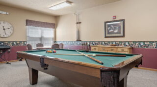 Billiards Room, Newton Village Assisted Living, Newton IA